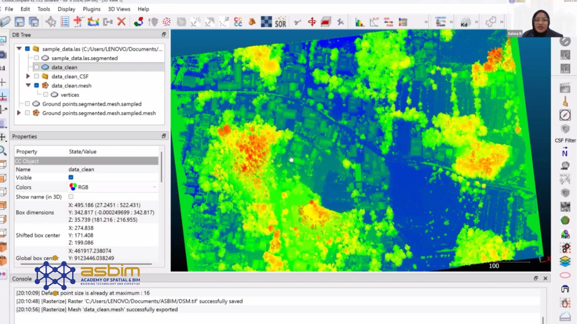 LiDAR Data Processing Training: Klasifikasi Objek Otomatis dan Pembuatan DTM